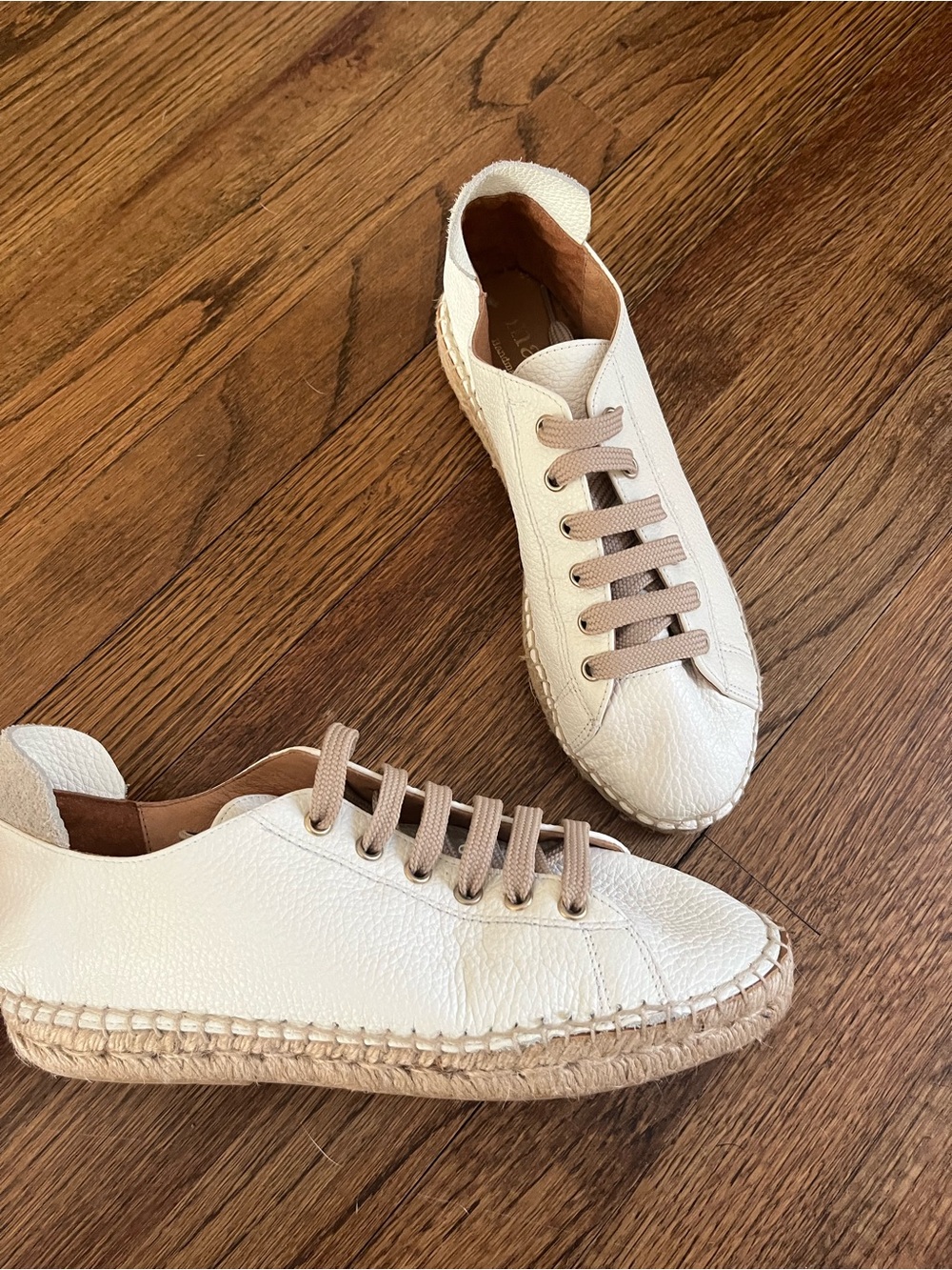 Maypol Anthropologie Leather Espadrille Tennis Shoes